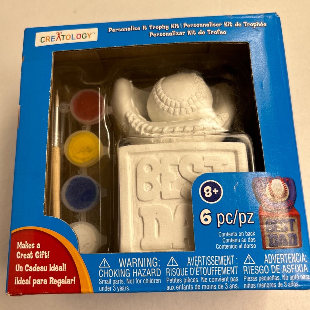 Creatology Personalize it Best Dad Award Baseball Father's Day NWT